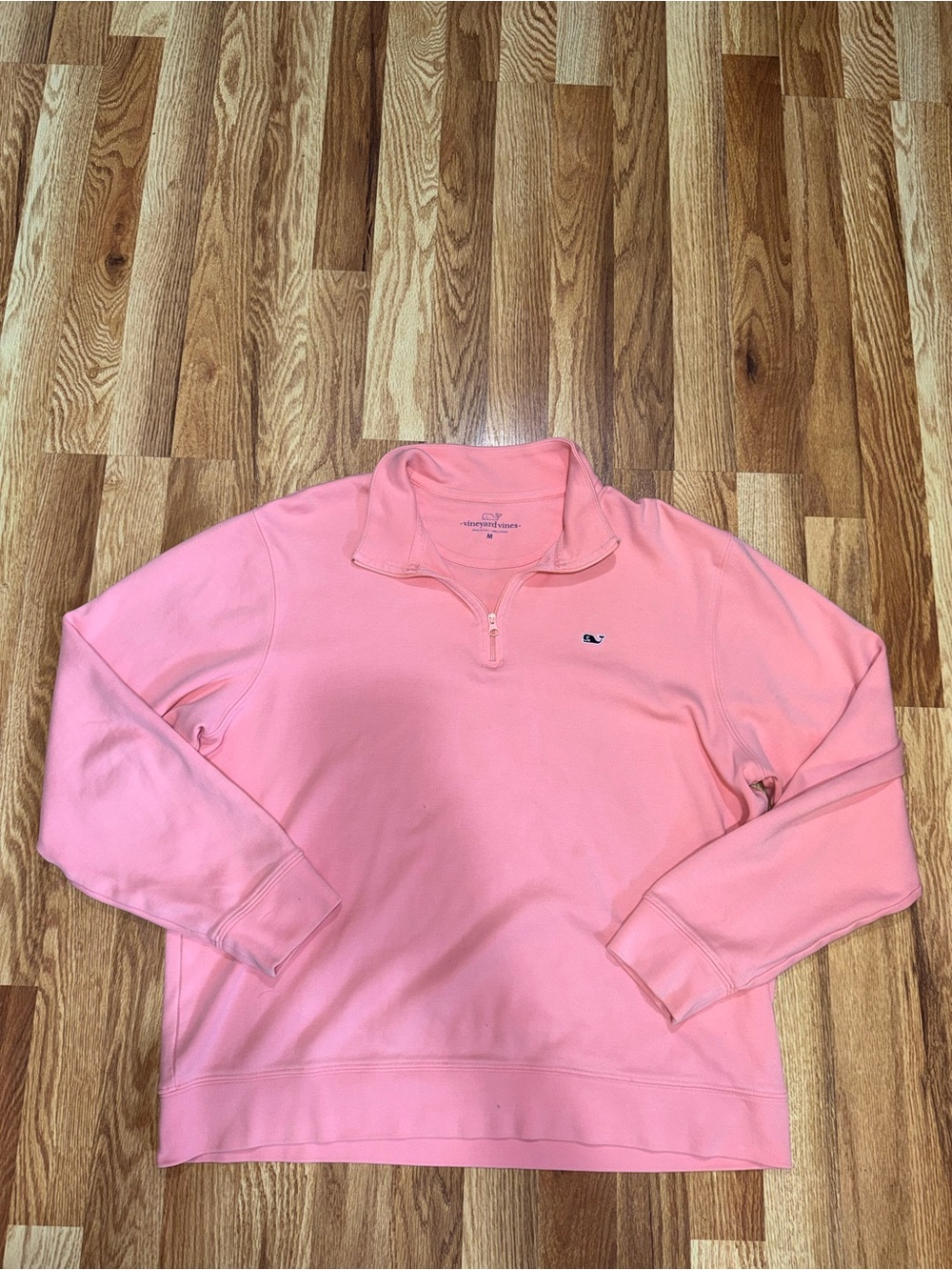 Vineyard Vines Pink 1/4 Zip Pullover Sweatshirt Women’s Medium